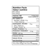 Nutrition facts label for a food product on a white background